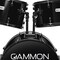 Gammon Percussion Full Size Complete Adult 5-Piece Drum Set with Cymbals, Stands, Stool, and Sticks